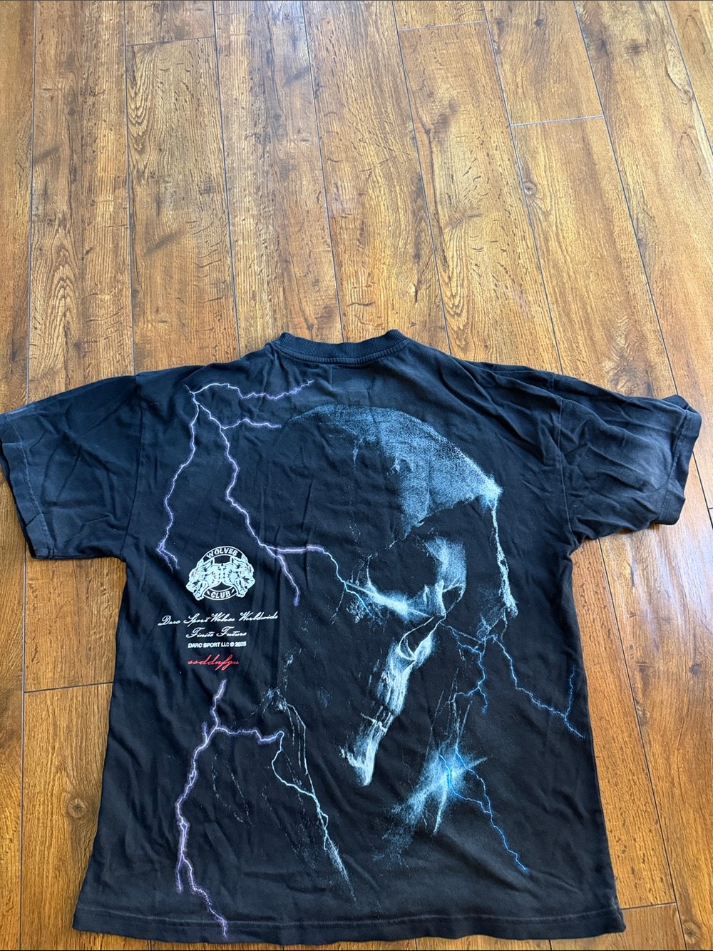 Darc Sport Black Skull & Lightning Short Sleeve Tee